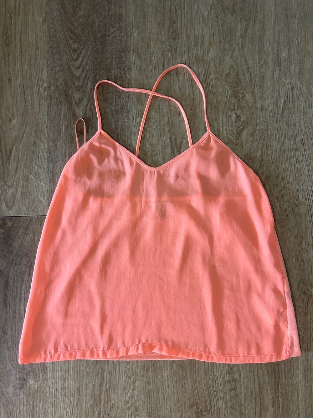Zara Coral-Orange Spaghetti Strap Camisole